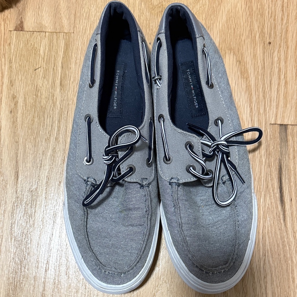 Tommy Hilfiger Gray Boat Shoes for Men